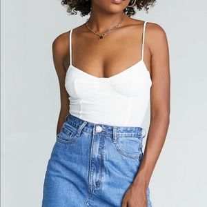 Princess Polly Peppa Bodysuit White